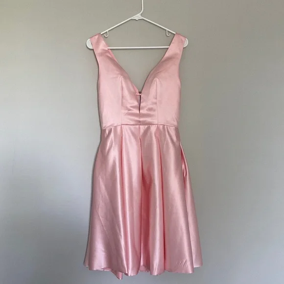 Dresses | Light Pink Formal Short Dress Size 6 | Poshmark